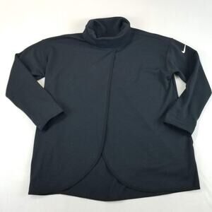 Nike Jacket Womens Medium Black Dri-FIT Funnel Neck Training Pullover CQ9286-032